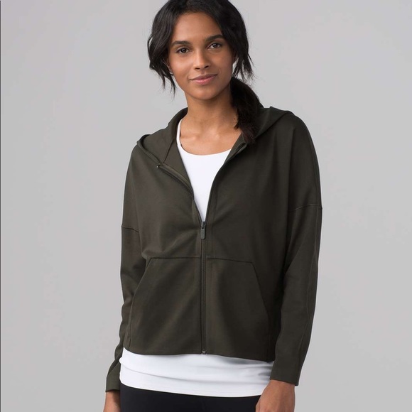 lululemon athletica Jackets & Blazers - Lululemon Olive Green  Minimal Hoodie